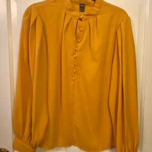 SHEIN Mustard Yellow Blouse